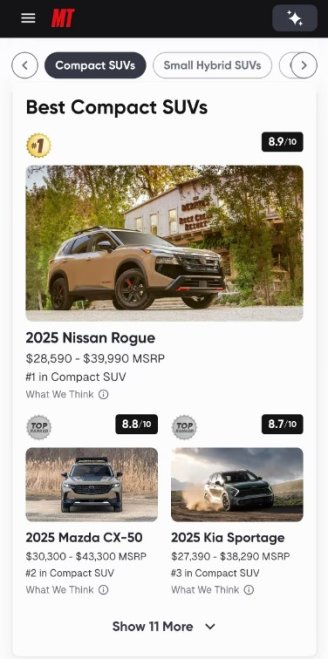 在国外霸榜前3的马自达CX-50为什么在国内卖不动？来看看国外SUV销量排行榜！